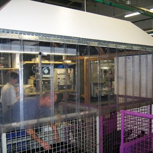 Perdea PVC izolare sala masini ,echipamente