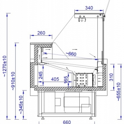 Vitrina frigorifica TEMIS LIFT - Frigosztufi