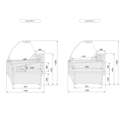 Vitrina frigorifica FIONA  - Frigosztufi
