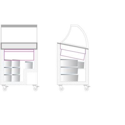 Vitrine inghetata ICE SCE+SO - Frigosztufi