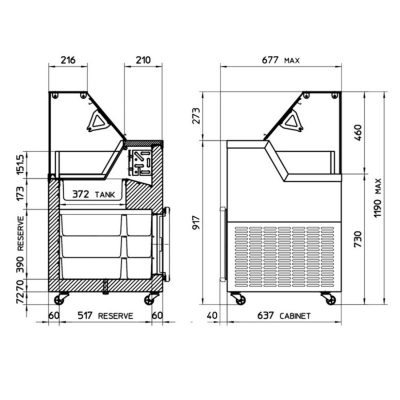 Vitrine inghetata MIRABELLA - Frigosztufi